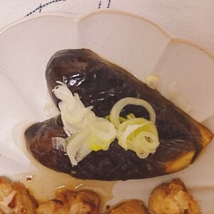 簡単副菜に〜ナス焼きのネギダレかけ